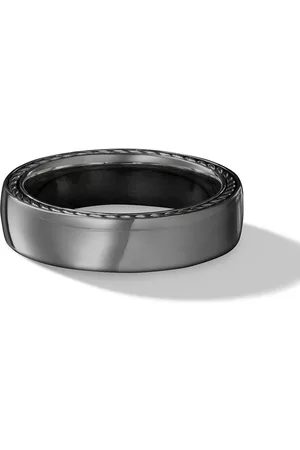 David Yurman Men Band Rings - 6mm streamline band ring - Silver