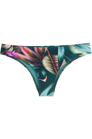 Lygia & Nanny Leaf-print bikini bottoms