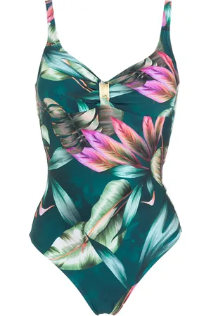 Lygia & Nanny Roberta leaf-print swimsuit