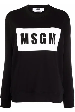 Msgm Logo-print cotton sweater