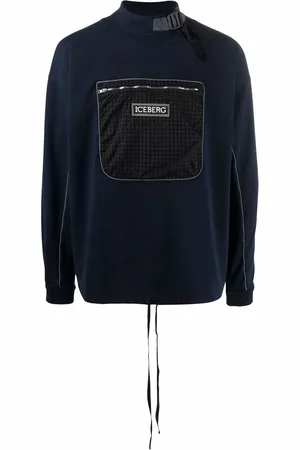 Iceberg Mock-neck chest pocket sweatshirt