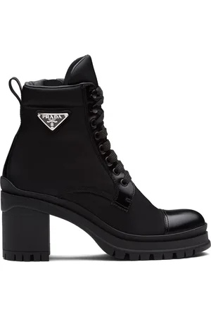 Prada Logo plaque ankle boots