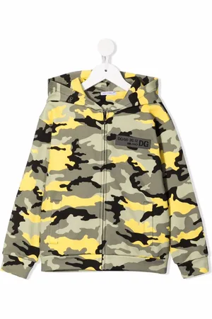 Dolce & Gabbana Camouflage-print cotton hoodie