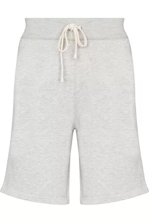 Ralph Lauren Men Sports Shorts - Drawstring cotton-blend jersey shorts - Grey
