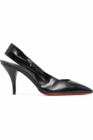 santoni 100mm slingback pumps
