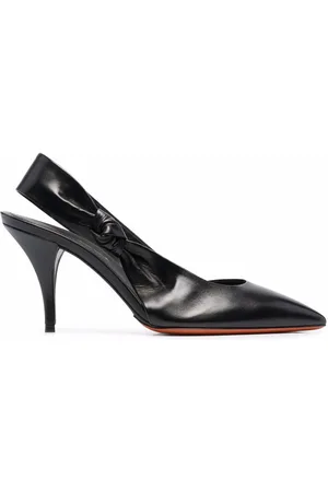 santoni Knotted slingback pumps