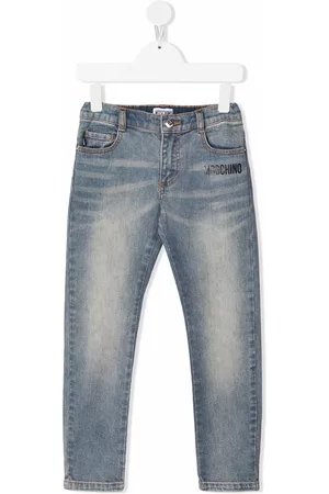 Moschino Toy Bear slim-cut jeans - Blue