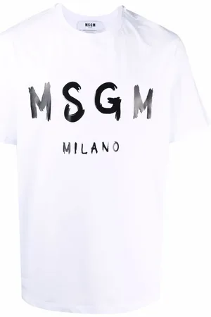 Msgm Logo-print cotton T-shirt