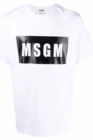 Msgm Logo-print cotton T-shirt