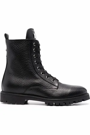 Philipp Plein Star-studded leather boots