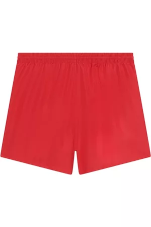 Balenciaga Men Swim Shorts - Elasticated-waist swim shorts - Red
