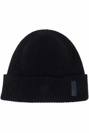 Giorgio Armani Logo-patch cashmere-knit beanie
