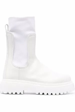 LE SILLA Ridged leather boots
