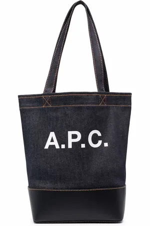 A.P.C. Denim logo tote bag