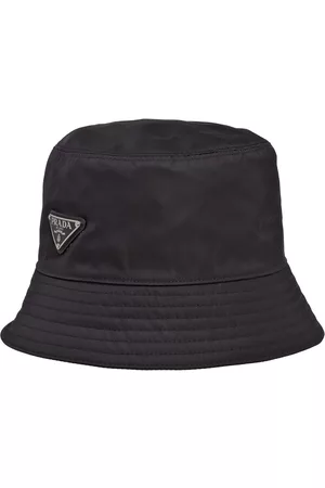 Prada Men Hats - Re-Nylon logo bucket hat - Black