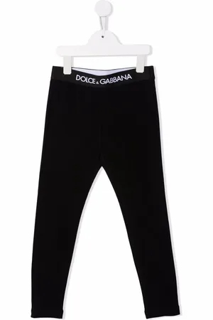 Dolce & Gabbana Logo-waistband cotton leggings