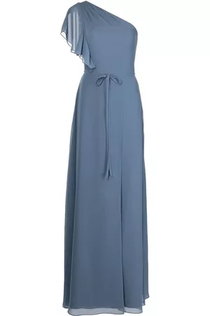 Marchesa Notte Women Evening Dresses - Gathered-bodice full-length gown - Blue