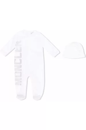 Moncler Pajamas - Logo-print cotton pajamas set - White