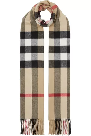 Burberry Winter Scarves - Vintage Check cashmere scarf - Brown