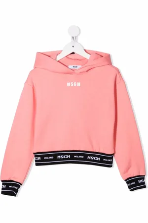 Msgm Logo long-sleeve hoodie