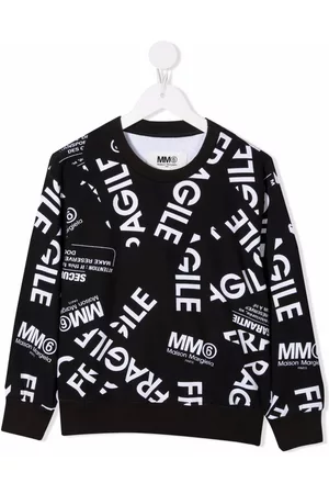 Maison Margiela Logo-print cotton sweatshirt - Black
