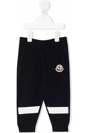 Moncler Sweatpants - Logo-patch track pants - Blue