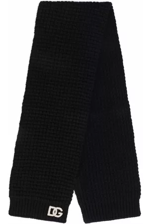 Dolce & Gabbana Chunky knit wool scarf - Black