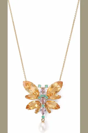 Dolce & Gabbana 18kt yellow multi-stone necklace