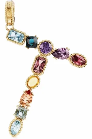 Dolce & Gabbana Rainbow Alphabet T 18kt yellow pendant