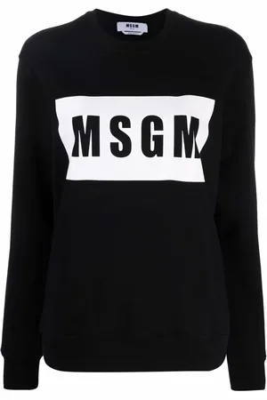 Msgm Logo-print cotton sweatshirt