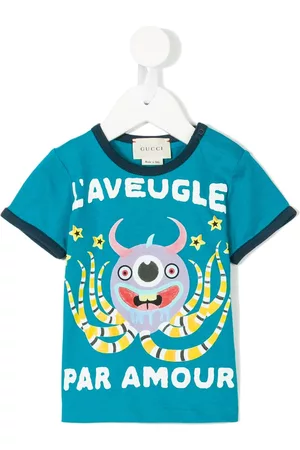 Gucci Octopus print T-shirt - Blue