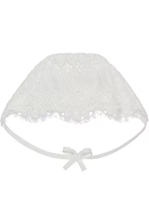 Dolce & Gabbana Hats - Lace-detail bonnet - White