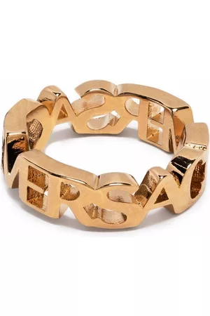 VERSACE Gold Rings - Logo letter ring - Gold