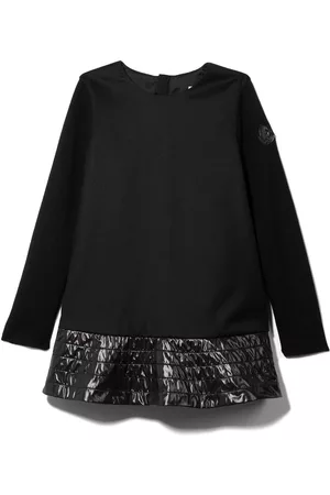 Moncler Long sleeve straight dress - Black