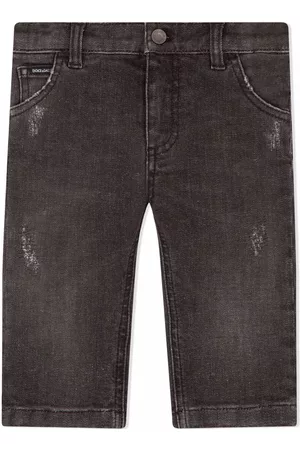 Dolce & Gabbana Straight Jeans - Straight-leg stretch jeans - Grey