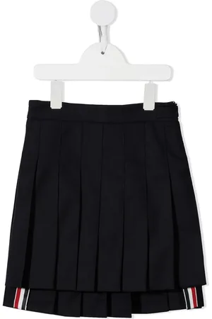 Thom Browne Super 120s twill pleated mini skirt