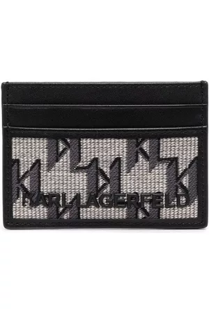 Karl Lagerfeld Men Wallets - K/Monogram jacquard cardholder - Neutrals