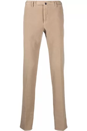 Incotex Men Skinny Pants - Slim-fit cotton trousers - Neutrals