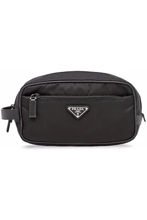 Prada Re-Nylon And Leather Travel Pouch - Farfetch