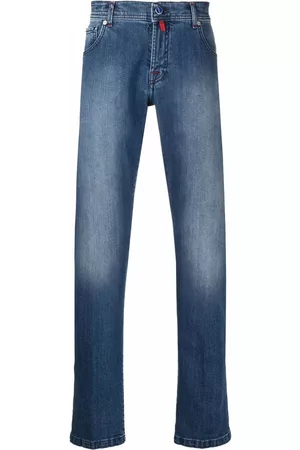 Kiton Men Slim Jeans - Low-rise slim-fit jeans - Blue