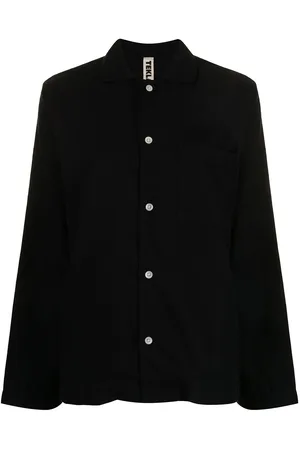 Tekla Poplin pajama shirt