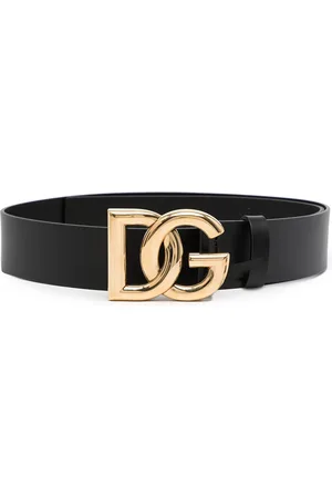 Dolce & Gabbana Logo-plaque leather belt