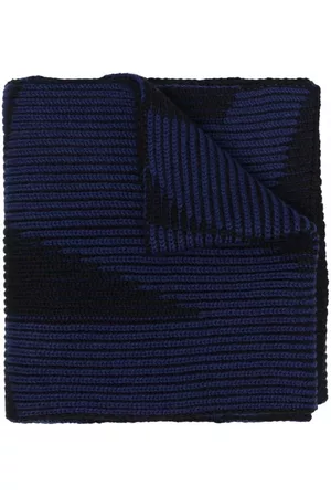 Balenciaga Men Scarves - Large logo scarf - Blue