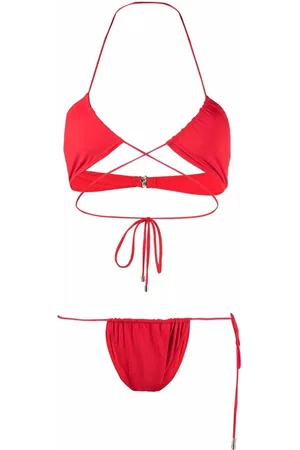 Manokhi Wrap-around halterneck bikini
