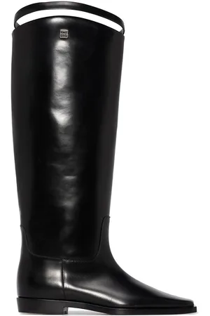 Totême Square-toe strap riding boots