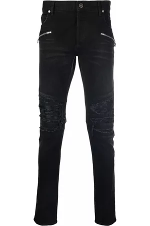 Balmain Ripped skinny-fit jeans - Black