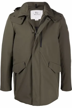 Woolrich Hooded mid-length coat
