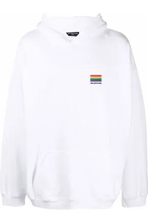 Balenciaga Pride boxy hoodie - White
