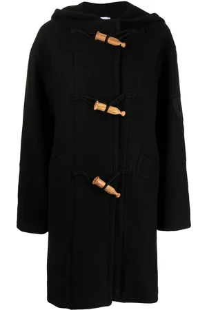 Patou Women Duffle Coats - Single-breasted duffle coat - Black