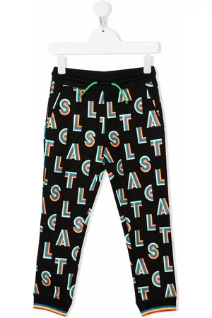 Stella McCartney Monogram-print track pants - Black